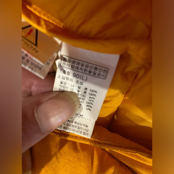 The North Face 800 Summit Series Hyvent Puffer Jacket Black Yellow Large Petite - Picture 8 of 9